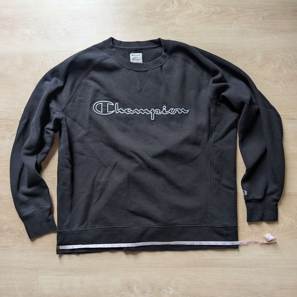 Champion Black Men's Crewneck Sweater XL